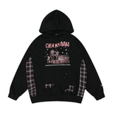 Men Hoodie Hooded Sweater Men's Autumn Loose Sports Printed Long-Sleeved Hoodie