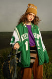 Unisex Jacket Fall Twill Stitching Baseball Uniform Women's Clothing