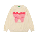 Men Hoodie Crew Neck Sweater Men Vibe Spring and Autumn Leisure Long Sleeve Loose