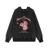 Men Hoodie Street Rock Dice Printed Pullover Sweatshirt