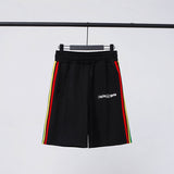 Palm Angle Shorts Palm Angels Casual Striped Shorts Elastic Men's and Women's Sports Fifth Pants