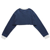 Women Long Sleeve T-shirt Short-Sleeved T-shirt Girls Autumn Casual Loose