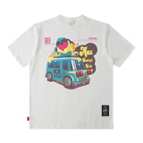 Men T Shirt Printed Short-Sleeved T-shirt Men Summer Menswear Loose-Fitting Casual round-Neck