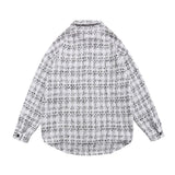 Men Long Sleeved T Shirt Plaid Shirt Long Sleeve Men's Ins Loose Street Lapel Shirt Autumn Coat