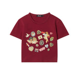 Women T-shirt Printed Short Sleeve T-shirt Women's Short Summer Casual