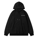 Men Hoodie Autumn and Winter Simple Letter Printing Hooded Pullover