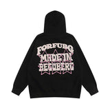 Men Hoodie Five-Pointed Star Printed Hoodie Autumn and Winter Loose Top Vibe