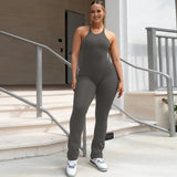 Women Jumpsuit Sports Yoga Backless Suspender Jumpsuit