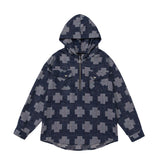 Men Hoodie Hooded Loose Top Coat Men's Three-Dimensional Denim