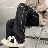 Men Sweatpants Casual Pants Men's Summer Drooping Straight Loose