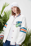 Unisex Jacket Autumn Knitted Patch Baseball Uniform Women's Clothing