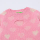 Women Sweater Crew Neck Sweater for Girls Autumn Leisure Short Knitted
