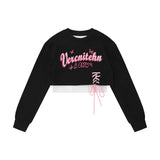 Women Hoodie Sweater Women's Autumn Leisure Letters Print round Neck Long Sleeve