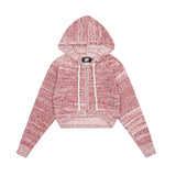 Women Sweater Short Knitted Hooded Cardigan Women's Autumn Long Sleeve Sweater