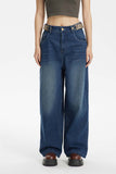 Unisex Pants Autumn Button Jeans