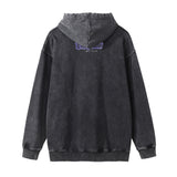 Men Hoodie Distressed Hooded Sweater Men's Tops Ins Fashion Brand Loose Side Pocket