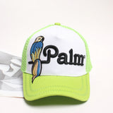Plam Angle Hat Fashion Baseball Cap Bear Parrot Embroidery