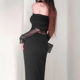 Women Dresses Long Sleeve Dress Winter Sexy Dress