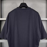 Men T-shirts LOGO Fuzzy Printing Short Sleeve T-Shirt Short Sleeve Loose Casual