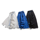 Unisex Jacket Autumn Fun Drawstring Contrast Color Shirt Women's Clothing