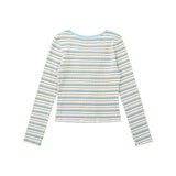 Women Long Sleeve T-shirt Short-Sleeved T-shirt Design Sense Girl Autumn Short