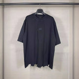 Men T-shirts Embroidery Old Short Sleeve T-Shirt Loose Casual
