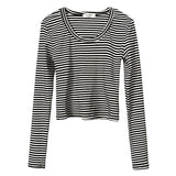 Women Long Sleeve Shirt Women's Short Top Casual Multicolor Long Sleeve