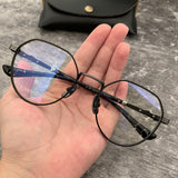 CHH Chrome Hearts Glasses Pure Titanium Ultra Light Polygon Vintage Rough Edge Glasses Frames