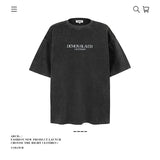 American vintage street T-shirt pure cotton men's and women's summer loose