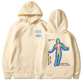 Skeleton Thermal Imaging Graphic Print Hoodie Men's