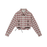 Women Long Sleeve Shirt Girls' Autumn Short Shirt Casual Shoulder