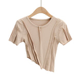 Women T-shirt Summer round Neck Short Sleeves T-shirt Women's Tops