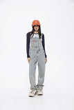Unisex Pants Autumn Vintage Denim Suspender Pants