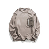 Unisex Hoodie National Fashion Vintage Sweater round Neck Pullover Top Men