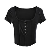 Women T-Shirt Short-Sleeved T-shirt Bottoming Shirt Top
