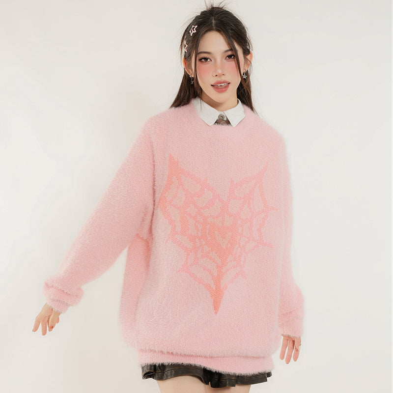 Women Sweater round Neck Sweater Loose Casual Women's Knitwear Autumn