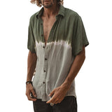 Men Shirt Men's Short Sleeve Shirt Summer Breathable Short Sleeve Shirt