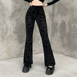 Women Pants Fall Bell-Bottom Pants Women's Design Casual Trousers