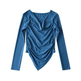 Women T-Shirt Long-Sleeved T-shirt Women's Bottoming Shirt Top