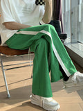 Men Sweatpants Men's Summer Draping Effect Ice Silk Wide-Leg Pants