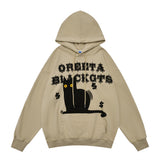 Men Hoodie Letter Printing Boys Hooded Pullover Loose