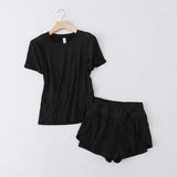 Women's T-Shirt Summer Sports Fashion Short-Sleeved Shorts Women's Yoga Clothes