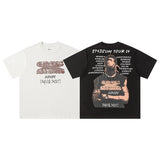 Travis Scott T-Shirt Travis Scott 24ssTOUR EUROPE Crew Neck Short Sleeve