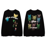 Men Long Sleeve Shirt Couple T-shirt Ins Style Versatile Casual Men and Women Autumn and Winter
