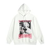 Men Long Sleeve Shirt Vintage Couple Hooded Sweater Men and Women All-Matching Hoodie