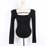 Women Long Sleeve Shirt Women's Curved Bottoming Shirt Tight