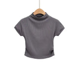 Women T-Shirt Short-Sleeved T-shirt Women's Summer Slim Top