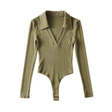 Women T-Shirt V-neck Long-Sleeved T-shirt Bottoming Top