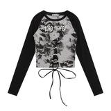 Women Long Sleeve T-shirt Short-Sleeved T-shirt Women's Casual Autumn Crew Neck