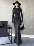 Women Jumpsuit Autumn and Winter Tight Design Simple Slim Fit